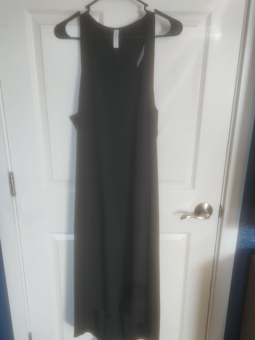 STYLUS Black Sleeveless High-Low Dress
